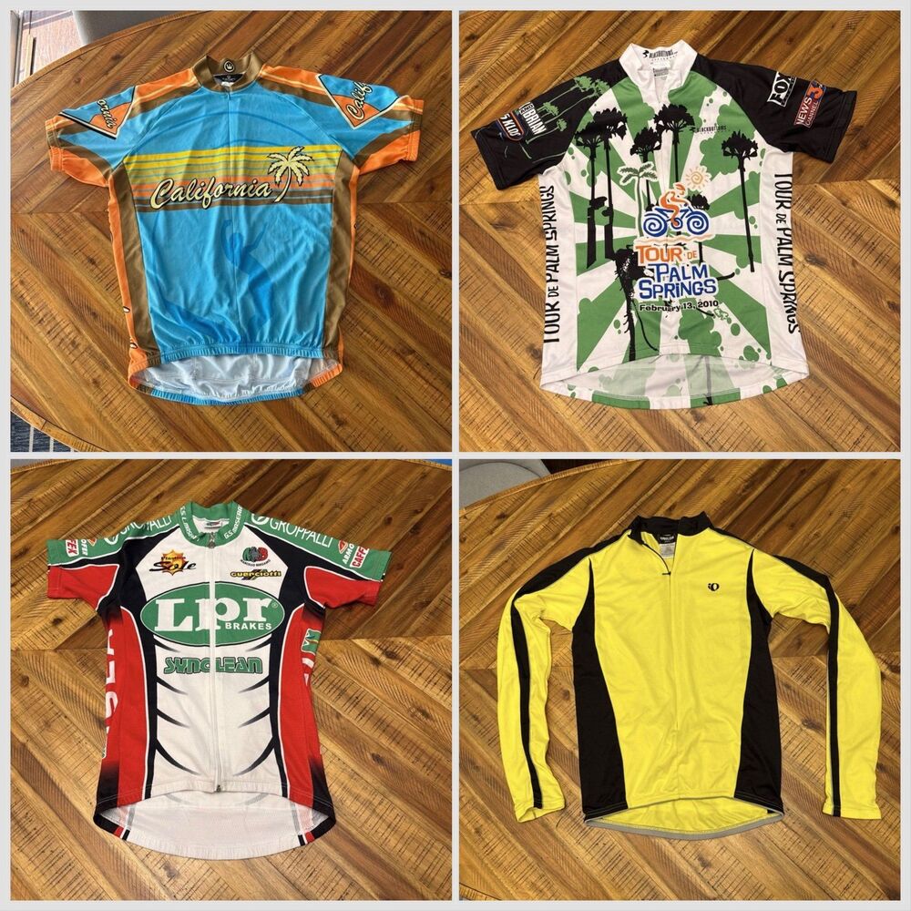Men’s Cycling Jersey Bundle M — Palm Springs California Road Gravel Bike set